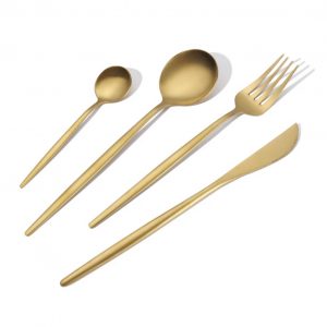 Matte Gold Silverware