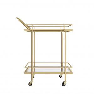 Gold Glass Bar Cart