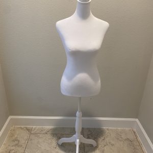 White Dress Mannequin Stand