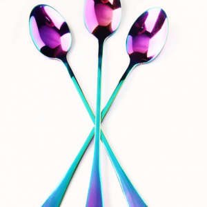 Gemstone Ice Tea Spoons