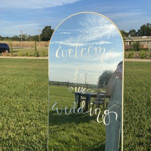 Welcome Sign- mirror