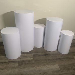 5 Set Cylinder Pedestals/Plinths