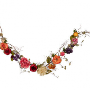 Hydrangea and Dahlia Floral Garland