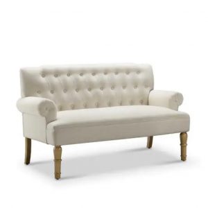 Elegant Beige Loveseat