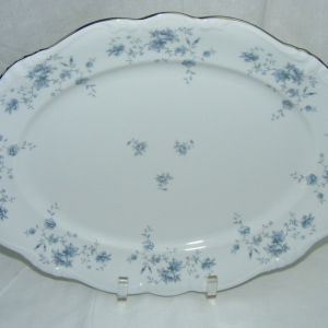 Johann Haviland Blue Garland Platter Bavaria, Germany 15" x 11"