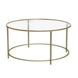 Gold and Glass Table