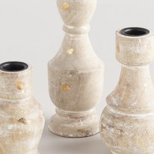 Assorted Wood Candle Holder