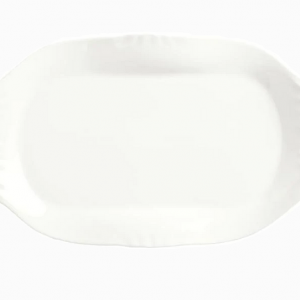 Libbey Slenda White Platter Royal Rideau 12.25" x 6.75"