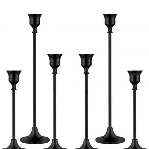 Black Taper Candle Holders
