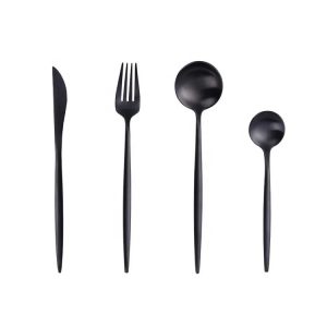 Black Flatware Set