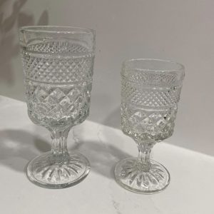 Vintage Wine Glass