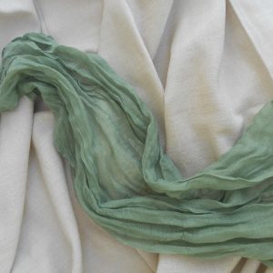 Sage Green Cheesecloth Table Runner