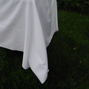 White Cotton Tablecloth