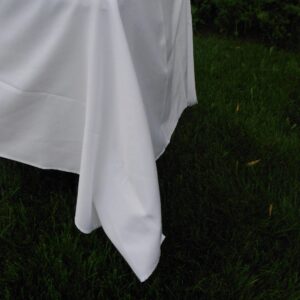 White Cotton Tablecloth