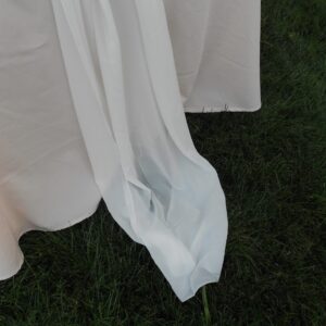 White Chiffon Table Runner/ Drape