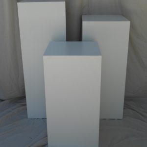 White Pedestals