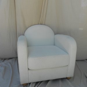 White Teddy Chair
