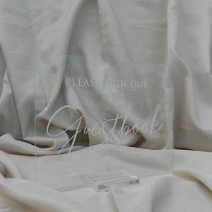 Acrylic Guestbook Signage