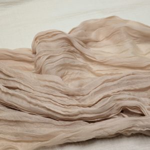 Beige gauze table runner 13'