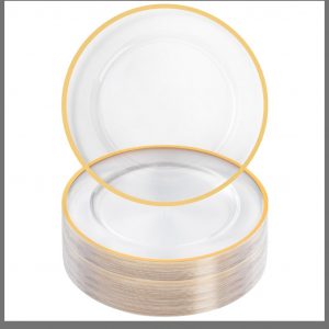 Gold Trim Charger Plates