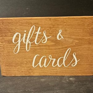 Gift and Card Sign